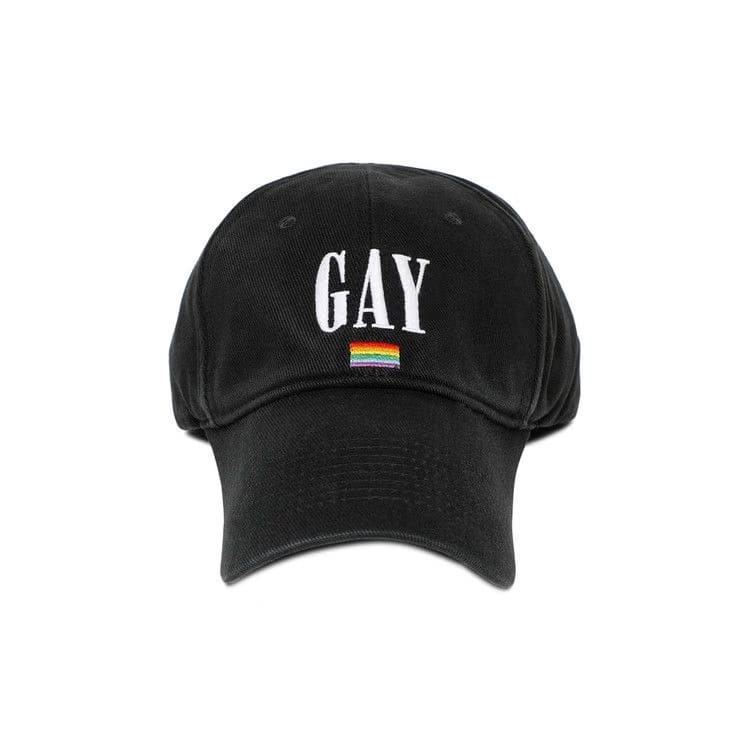 Balenciaga Pride Baseball Cap Black