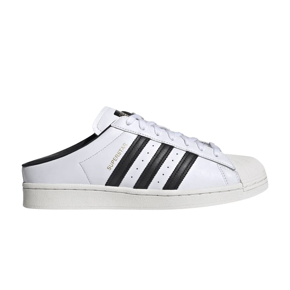 Adidas Superstar Mule White Black Gold
