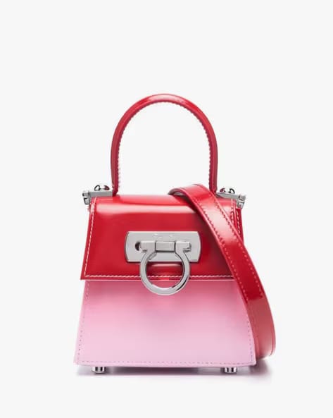 FERRAGAMO Iconic Top Handle Extra-Small Bag with Airbrushing