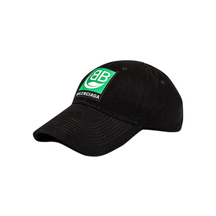 Balenciaga Logo Embroidered Bio Cap Black/Green