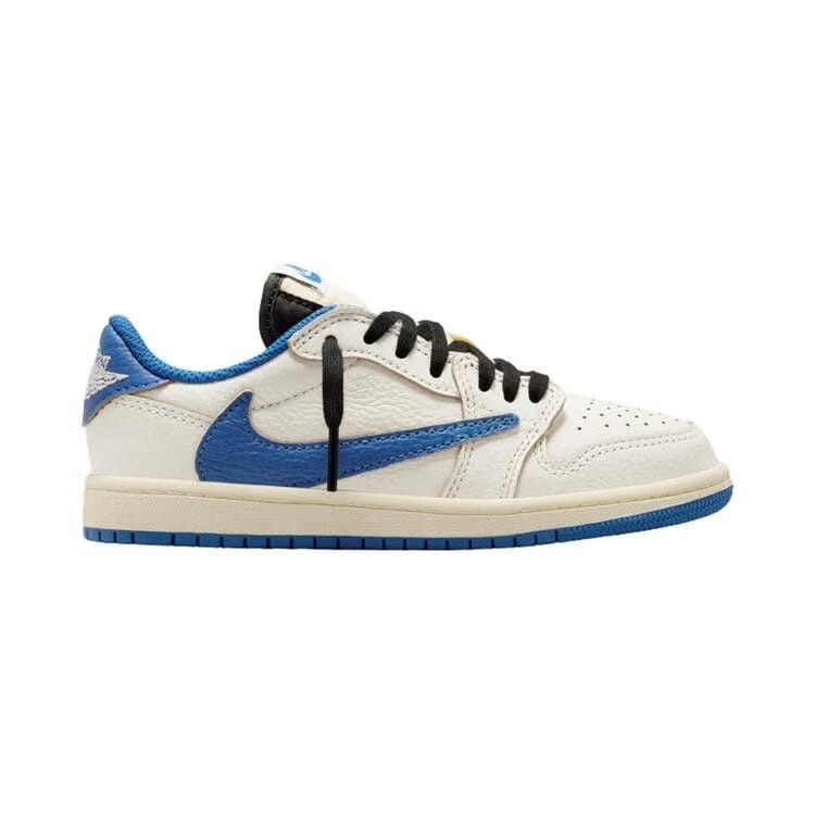Fragment Design x Travis Scott x Air Jordan 1 Retro Low OG SP PS Sail Military Blue