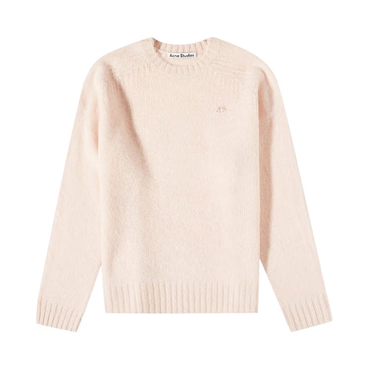 Acne Studios Wool Crewneck Jumper Powder Pink