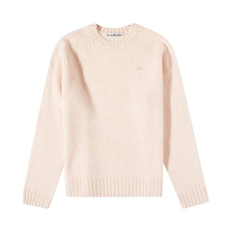 Acne Studios Wool Crewneck Jumper Powder Pink