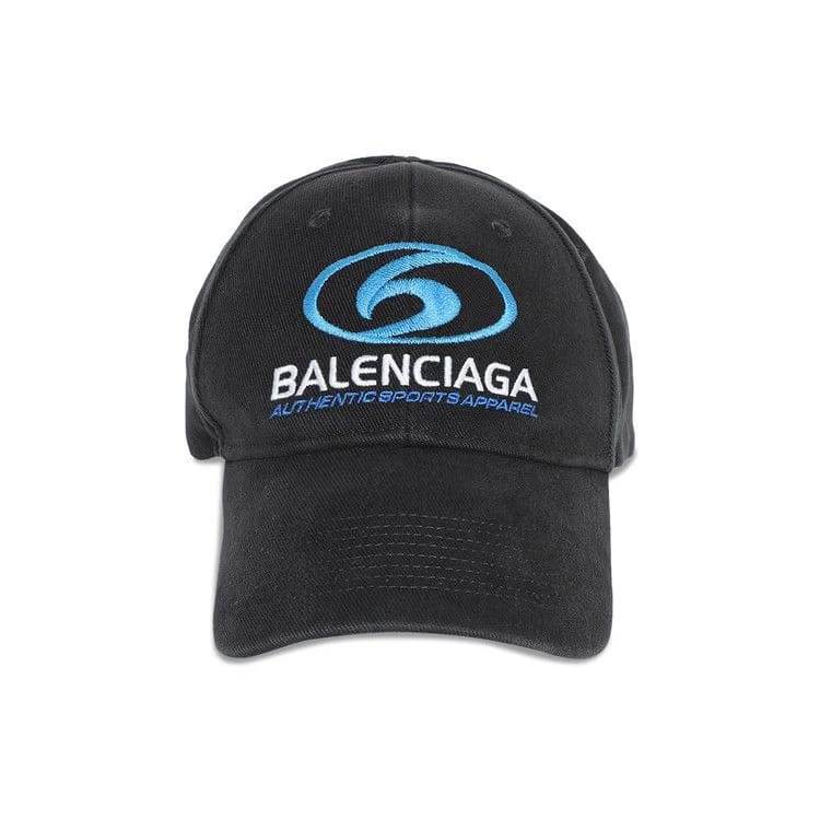 Balenciaga Surfer Cap Washed Black