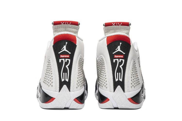 Supreme x Air Jordan 14 Retro White