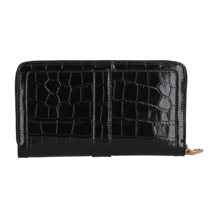 Versace Greca Goddess Continental Wallet Black
