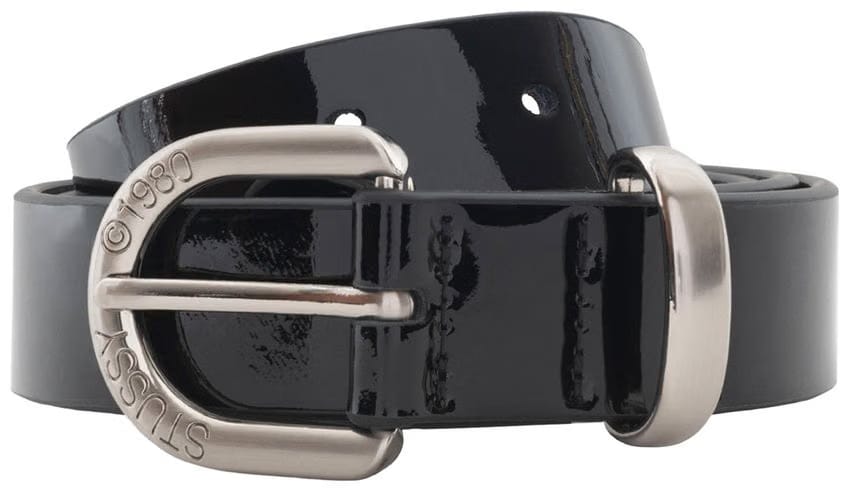 Stussy Patent Leather Belt Black