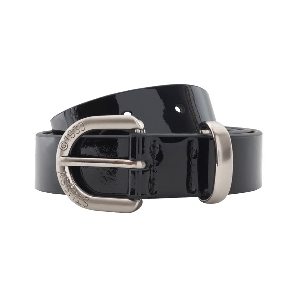 Stussy Patent Leather Belt Black