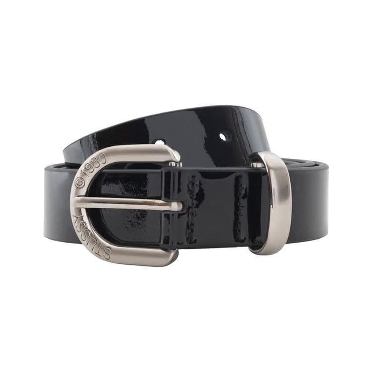 Stussy Patent Leather Belt Black