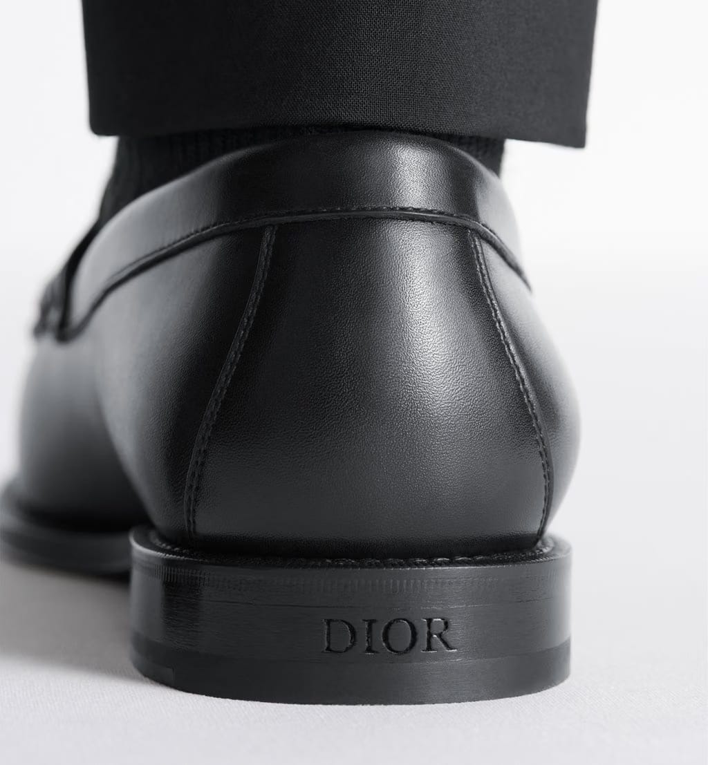 Dior Granville Loafer Black Smooth Calfskin and Black Dior Gravity Leather