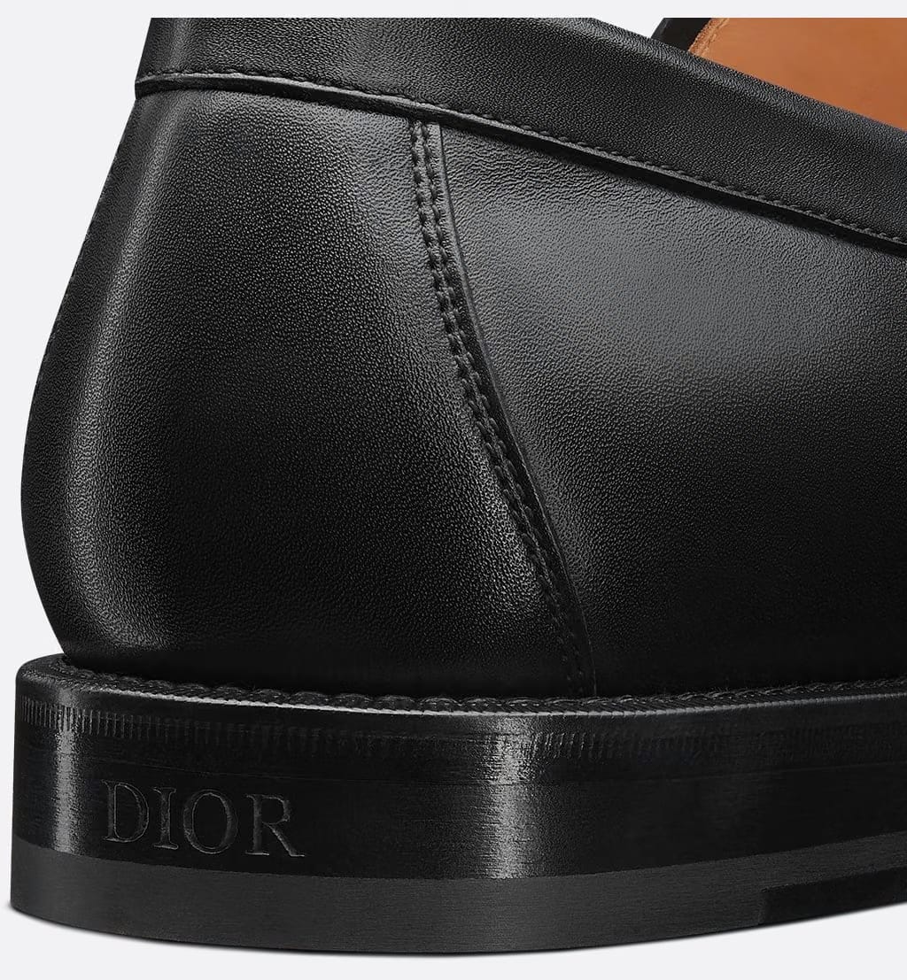 Dior Granville Loafer Black Smooth Calfskin and Black Dior Gravity Leather
