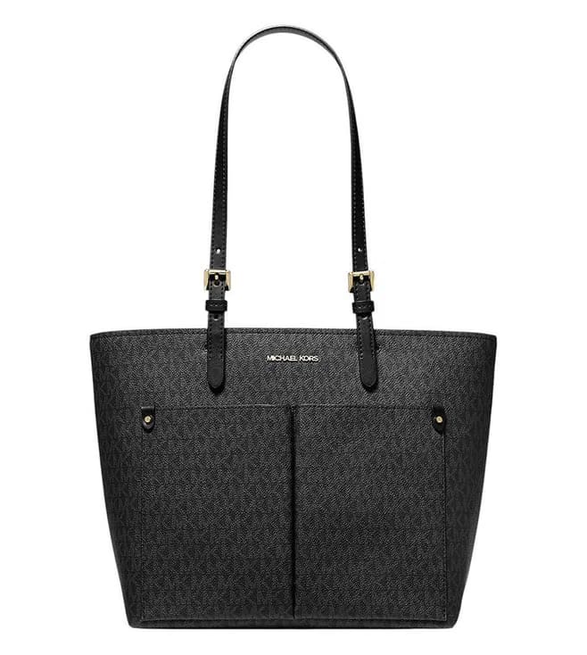 Michael Kors Black Jet Set Medium Tote Black