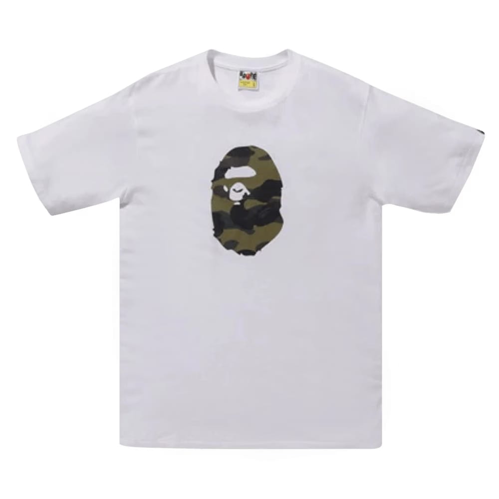 BAPE Premium Summer Bag 1st Camo Ape Head T-Shirt White