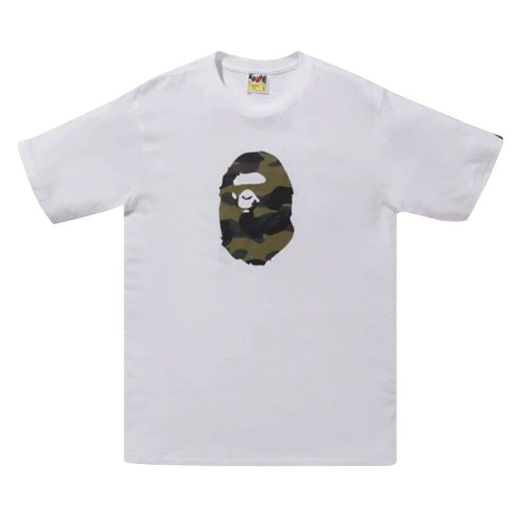 BAPE Premium Summer Bag 1st Camo Ape Head T-Shirt White