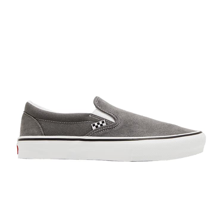 Skate Slip-On Pewter White