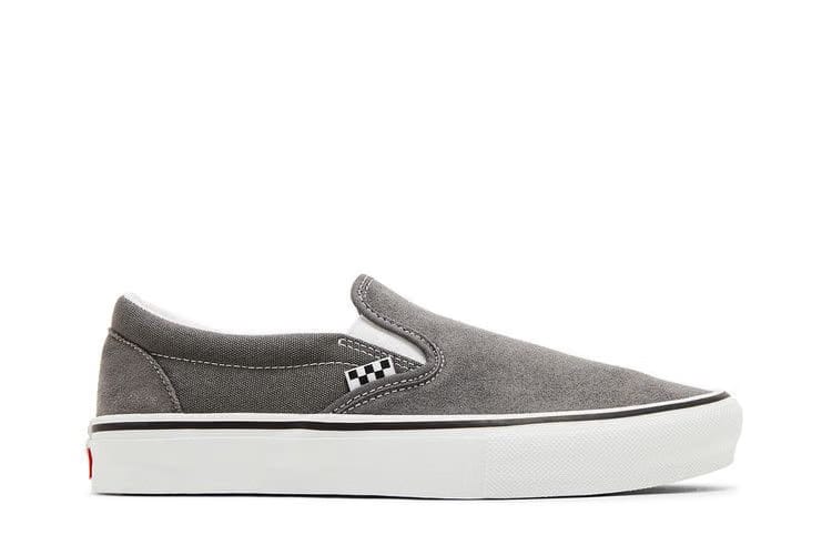 Skate Slip-On Pewter White