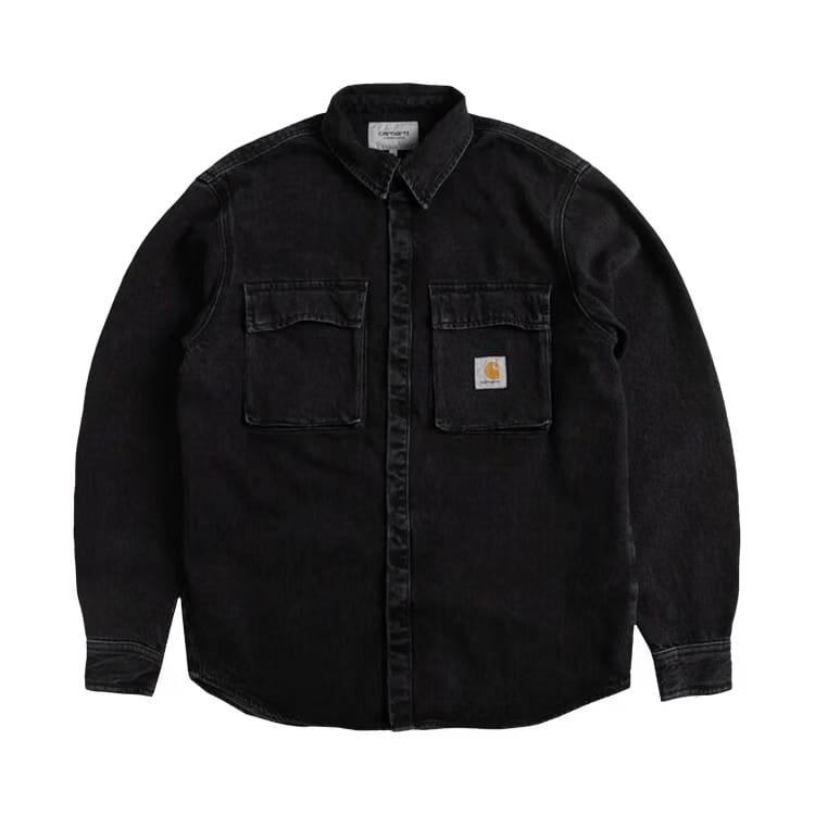 Carhartt WIP Monterey Shirt Jacket Black Stone Washed