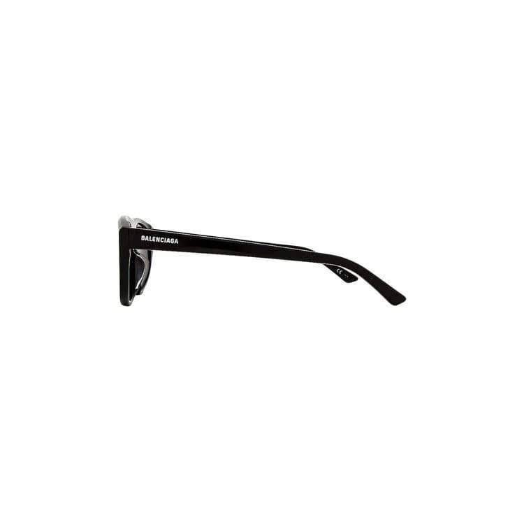 Balenciaga Square Frame Acetate Sunglasses Shiny Black