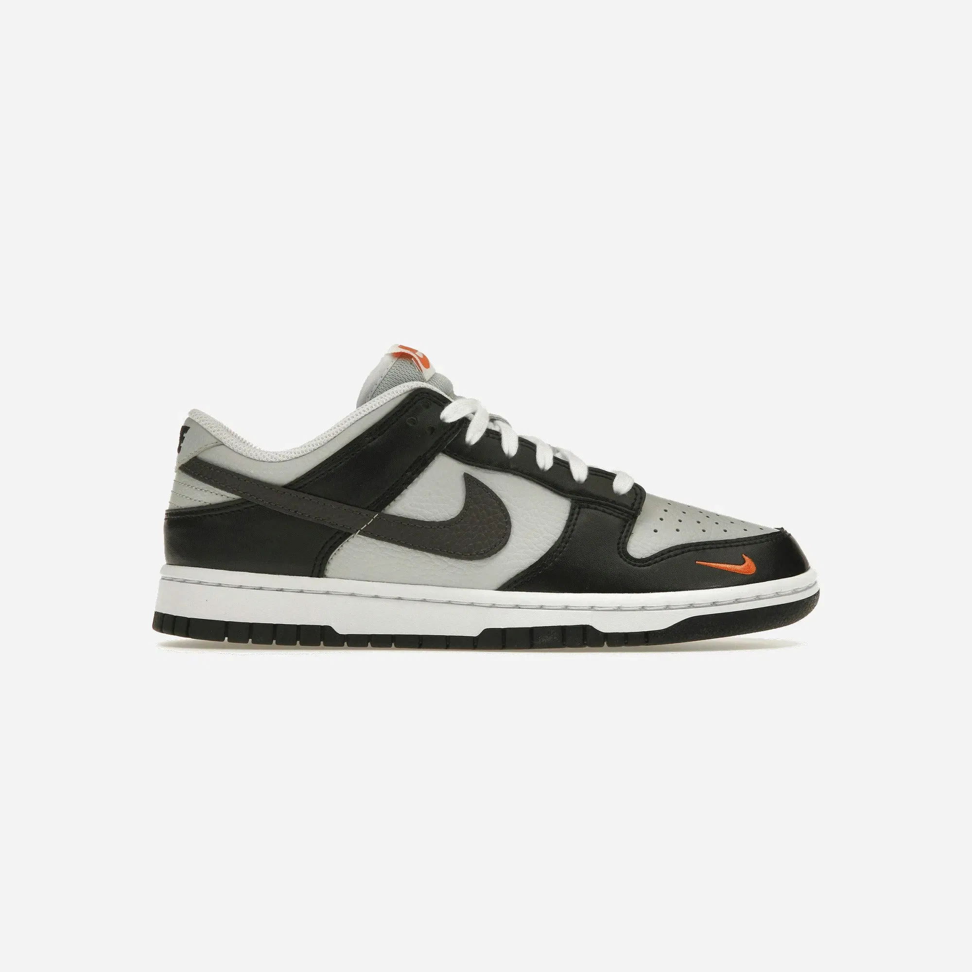 NIKE DUNK LOW BLACK TOTAL ORANGE MINI SWOOSH