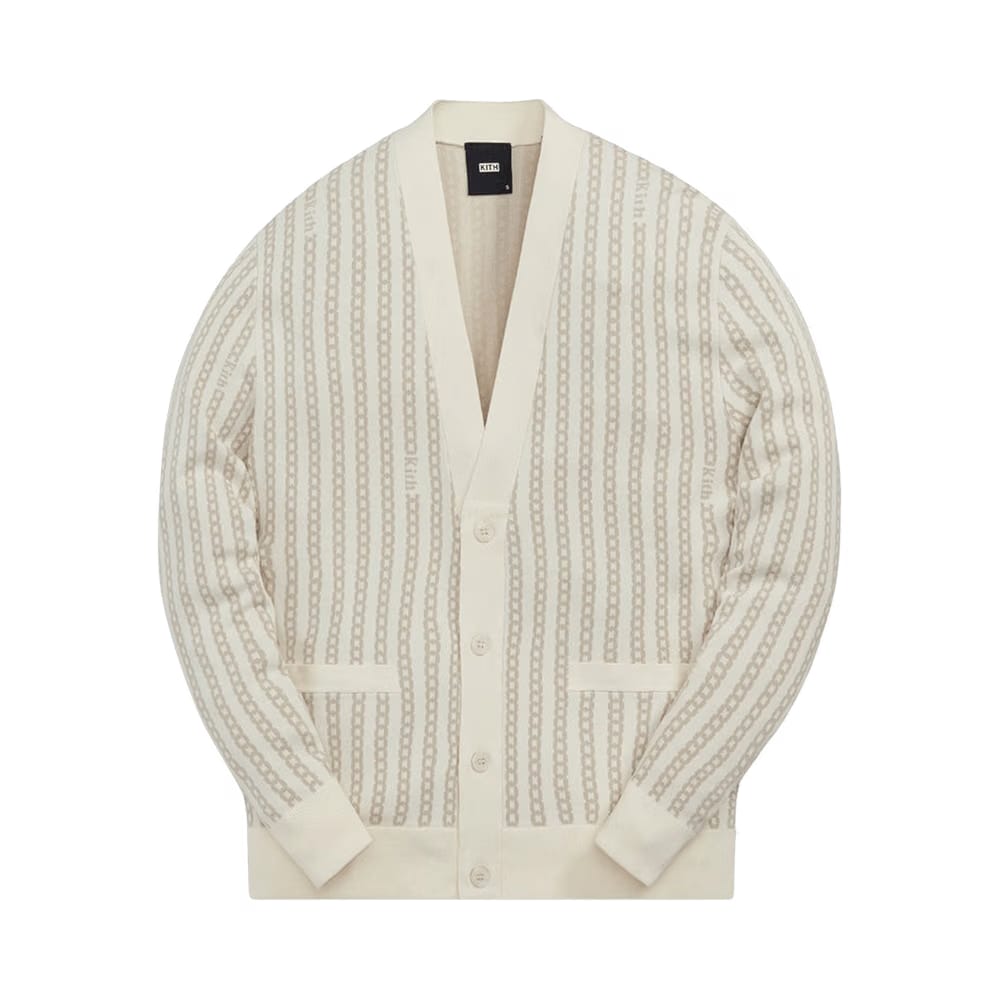 Kith Chain Link Tilden Cardigan Sandrift