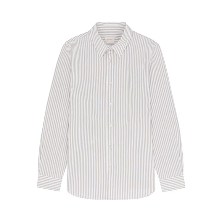 Aimé Leon Dore Striped Poplin Shirt White/Laurel Oak