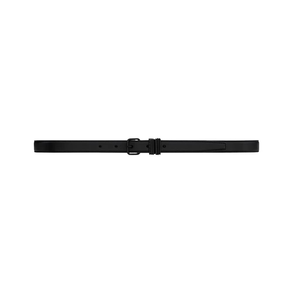 Saint Laurent Stacked Loop Belt Black