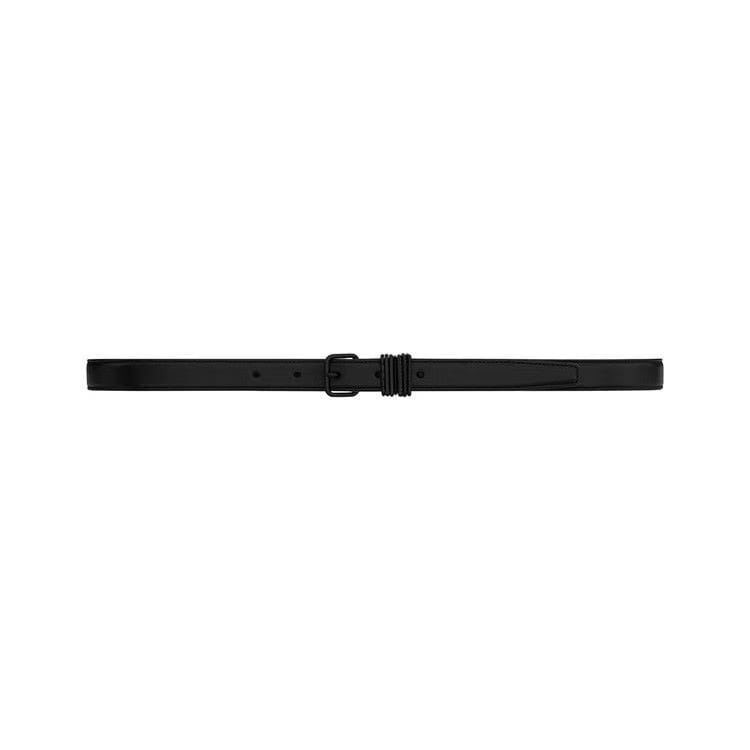 Saint Laurent Stacked Loop Belt Black