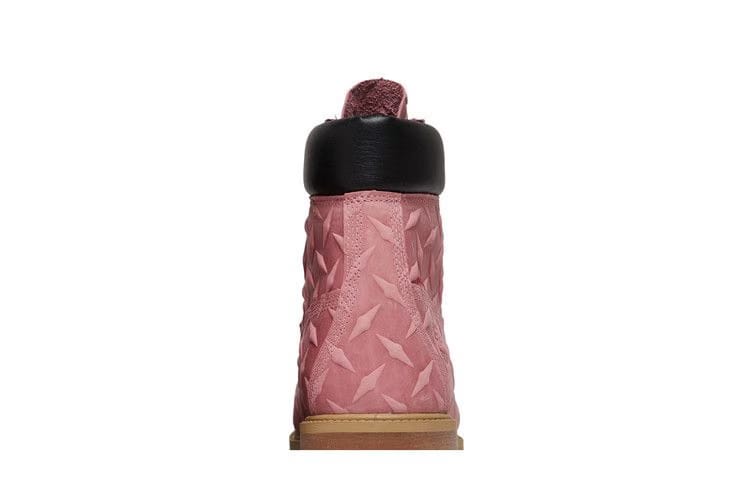 Timberland Supreme x 6 Inch Premium Waterproof Boot Embossed Diamond Plate - Pink