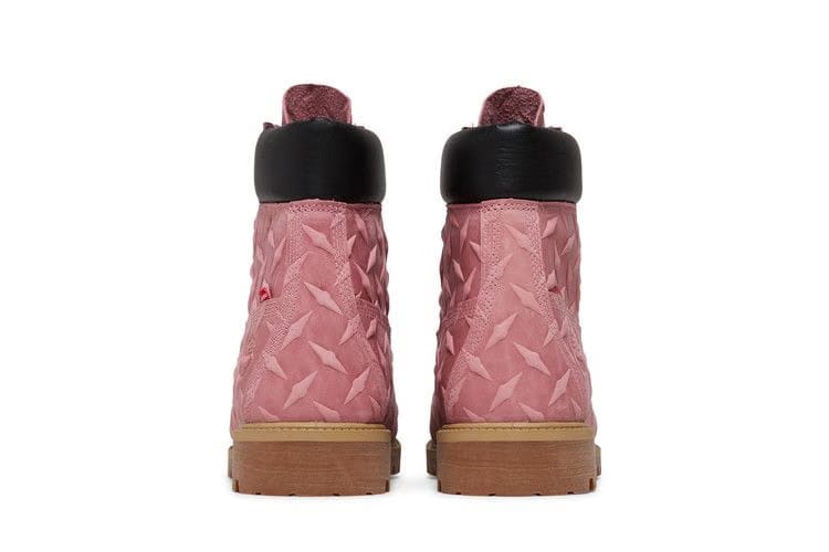 Timberland Supreme x 6 Inch Premium Waterproof Boot Embossed Diamond Plate - Pink