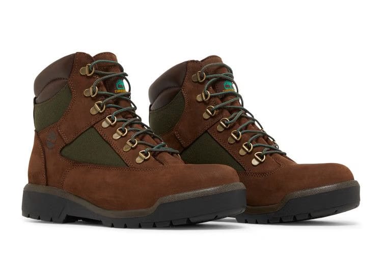 Timberland 6 Inch Field Boot Brown Olive Green