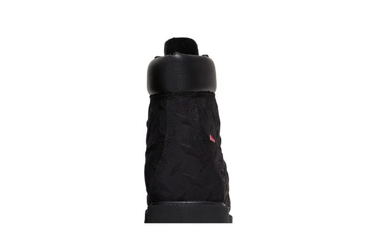 Timberland Supreme x 6 Inch Premium Waterproof Boot Embossed Diamond Plate - Black