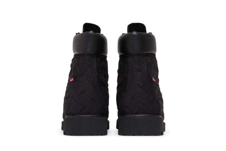 Timberland Supreme x 6 Inch Premium Waterproof Boot Embossed Diamond Plate - Black
