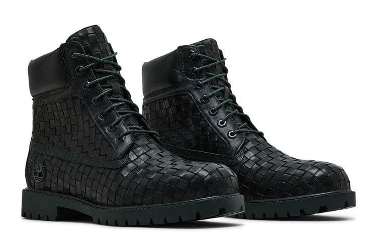 Timberland 6 Inch Premium Boot Woven Leather - Dark Green