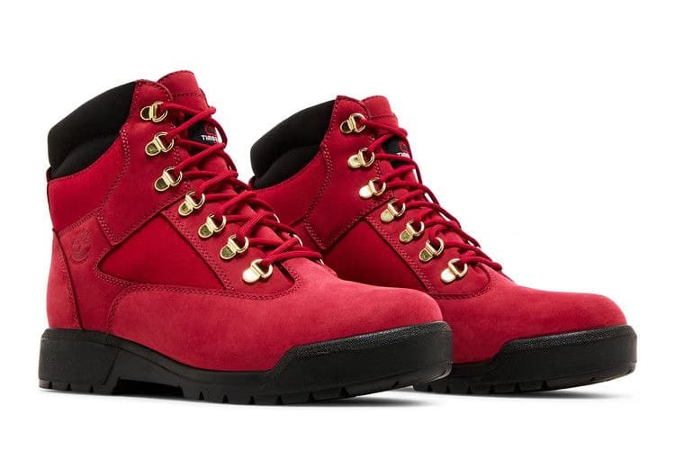 Timberland 6 Inch Field Boot Red Black