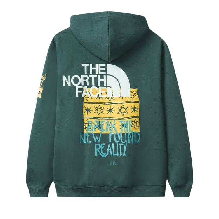 Brain Dead x The North Face Drop Shoulder PO Hoodie Night Green