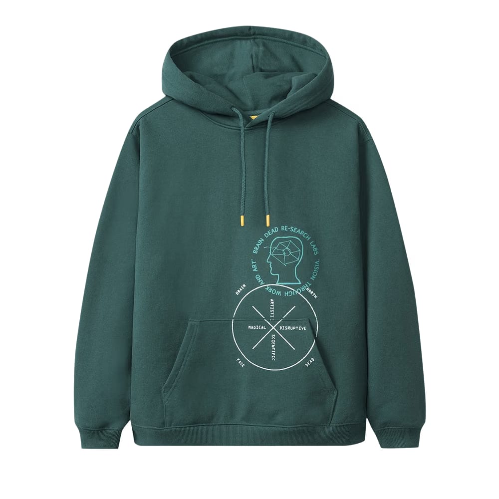 Brain Dead x The North Face Drop Shoulder PO Hoodie Night Green