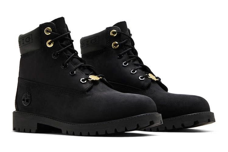 The Notorious B.I.G. x Timberland 6 Inch Premium Boot Youth Christopher Wallace Collection - Black