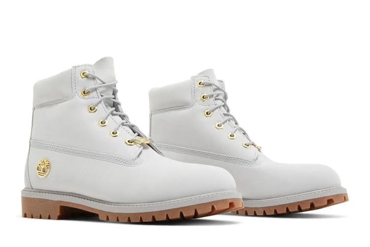 Timberland 6 Inch Premium Boot Junior Light Grey Gum