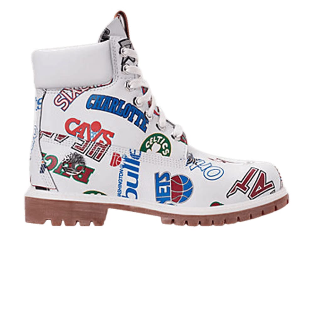 Timberland NBA x Mitchell and Ness x 6 Inch Classic Premium Boot Throwback Logos