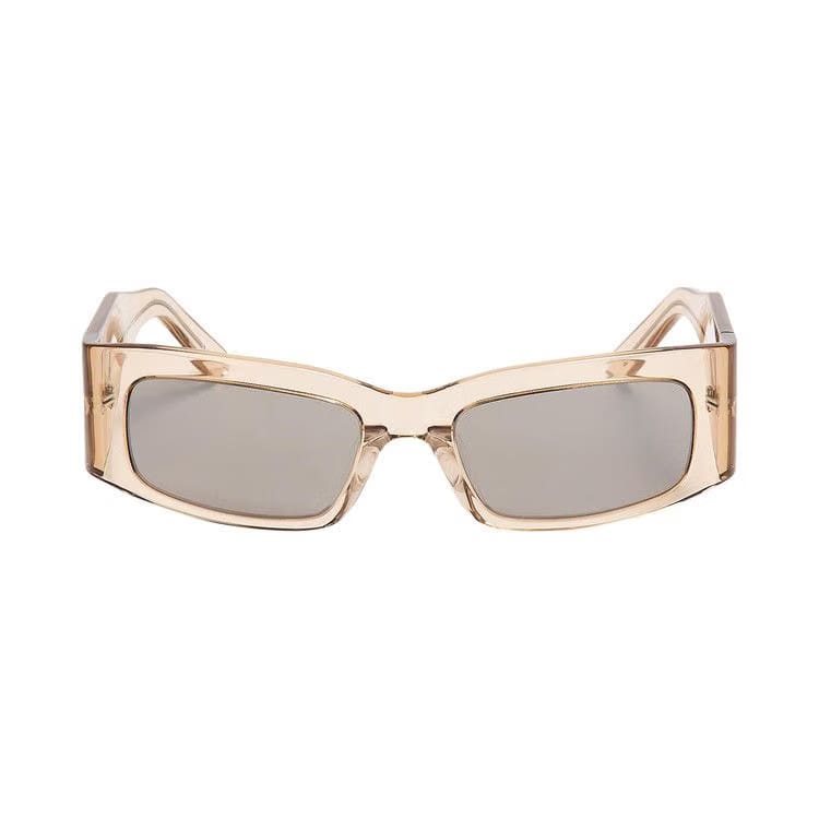 Balenciaga Paper Rectangle Frame Sunglasses Transparent/Amond/Silver