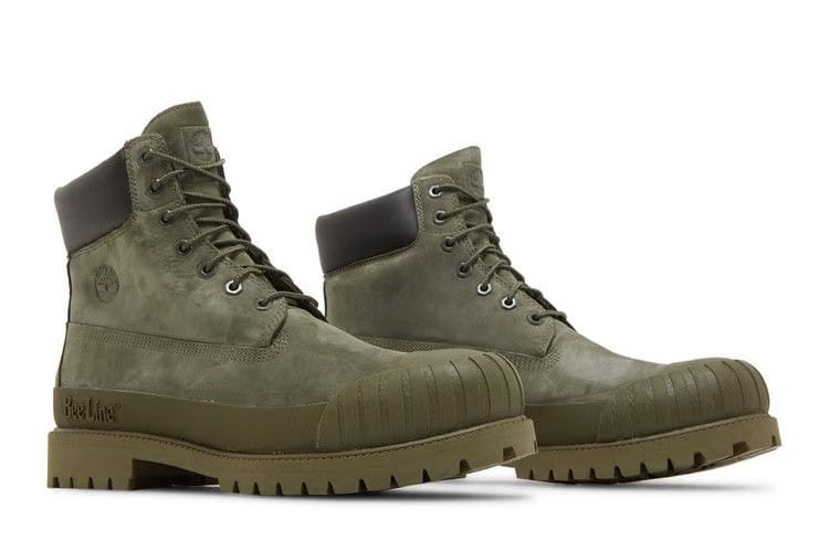 Timberland Bee Line x 6 Inch Premium Rubber Toe Boot Dark Green