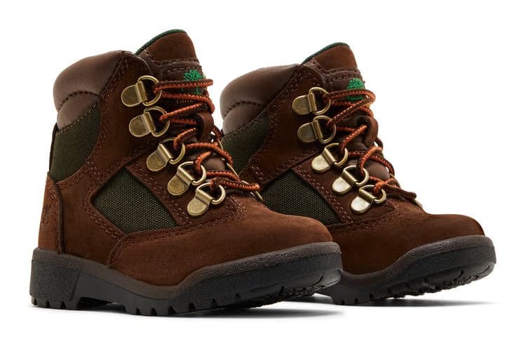 Timberland 6 Inch Field Boot Toddler Medium Brown Olive