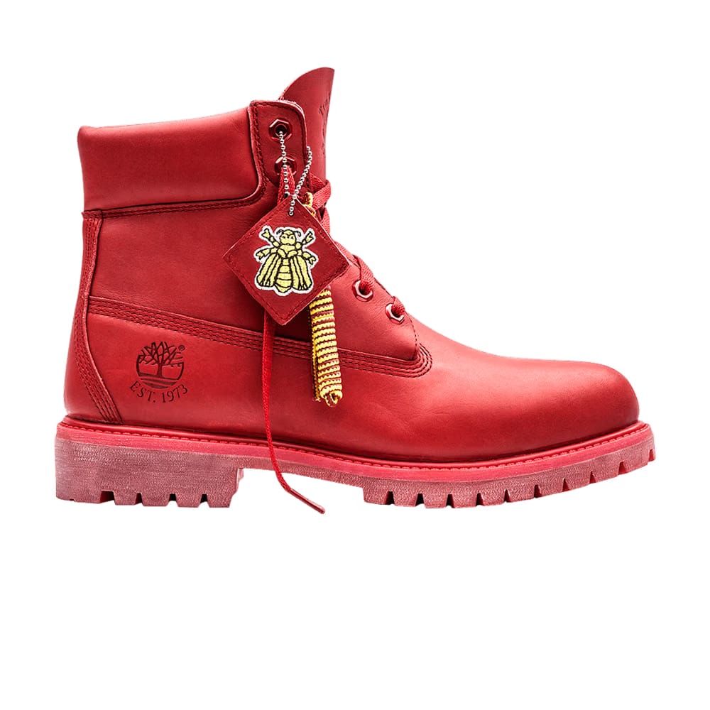 Bee Line x Timberland 6 Inch Boot Crimson