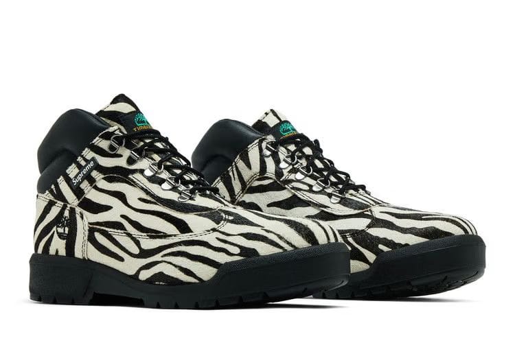 Supreme x Timberland Field Boot Zebra