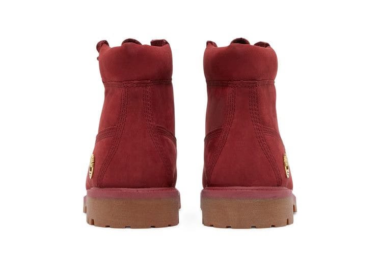 Timberland 6 Inch Premium Junior Burgundy