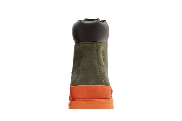 Timberland Bee Line x 6 Inch Premium Ruuber Toe Boot Dark Green Orange