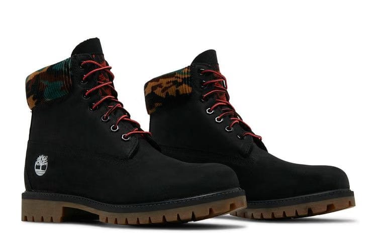 Timberland 6 Inch Heritage Warm Lined Boot Black Camo