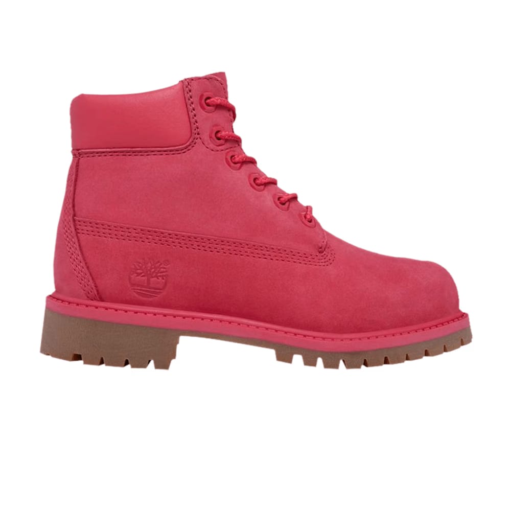 Timberland 6 Inch Premium Youth Pink Red Rose
