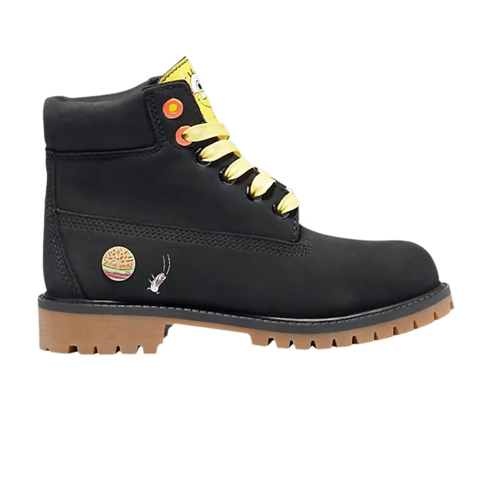 Timberland SpongeBob SquarePants x 6 Inch Premium Waterproof Boot Junior Black