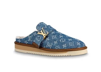 Lv Cosy Mule Monogram Blue